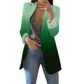 JDEFEG Tan Long Jacket Womens Casual Elegant Long Sleeve Blazer Jacket Plus Size Solid Color Work Oversized Work Office Jacket Blazer Petite Fall Coats for Women Green L