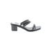 Dolce Vita Heels: Slide Chunky Heel Casual Black Shoes - Women's Size 6 - Open Toe