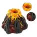 Manfiter Aquarium Volcano Ornament Kit with Air Stone Bubbler Fish Tank Decorations