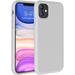 Liquid Silicone Phone Case Compatible with iPhone 11 6.1 inch(2019) Gel Rubber Full Body Protection Shockproof Cover Case Drop Protection Case (Moonlight White)