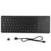 Wireless Keyboard Numeric Touchpad 2.4Ghz Wireless Portable RGB Backlit Plug and Play Portable Keyboard with Touchpad Black