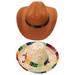 2pcs mexican hats Summer Hats Cat Hats Beach Dressing Hats Party sombrero hat Headdress sombrero party hats