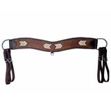 KK COMFYTACK Western Leather Horse Tripping Breast Collar Brown Basket Weave