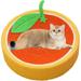 Fruit Cat Scratcher Cat Fruit Scratcher Fruit Shaped Cat Scratcher Orange Round Cat Bed Wear-Resistant Sisal Cat Supplies to Meet The Cat s Nature of Grinding and Scratching (Orange)