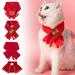 GHYJPAJK New Year Red Collar for Pets Red Collar Cat and Dog Neckband Scarf Clothing