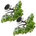 Aquarium Landscaping 2 Pcs Decoration Plastic Fish Tank Plants Ornament Home Accents Fake Artificial