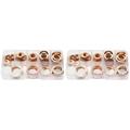 160 Pcs Washers Copper Sump Plug Copper Crush Washer Copper Crush Ring Copper Gasket