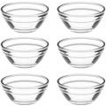 6pcs Pudding Bowls Glass Prep Bowls Jelly Cups Clear Dessert Bowls Food Prep Containers Kitchen Mini Bowls