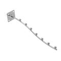 Durable Housewares 14 inch Wall Hanging Clothes Bracket Wall Mount Metal Waterfall Faceout Hooks Display Hooks for Wall 7 Ball Waterfall Hooks Clothes Hanger 1PCS