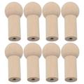 8 Pcs/set Doll Pegs Dolls Hat Hooks Wood Staples Cloth Hangers Heavy Duty Coat Rack Bamboo