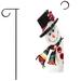 Christmas Garden Flag Waterproof Double Side Snowman Outdoor Flags Courtyard Stake Flag Sign for Christmas Garden Home Balcony Decoration 30x45cm