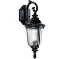 Trans Globe Lighting TG4020 BK Traditional One Wall Lantern Outdoor-Post-Lights 20-Inch Black