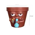 YOLOKE Smoking Planter Pot Pot Smoking Pot Planter for Succulents Houseplants Ripping A Bong Pot Planter for Succulents Funny Succulent Pot(Blue)