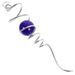 Decor Wind Tail Crystal Gazing Ball Ornament Decorative Spiral Decoration Glass