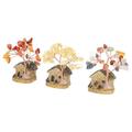 3 Pcs Cash Tree Ornament Fairy Mini Ornaments Models Decorative Statues Antique Crystal