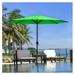9 FT Patio Umbrella Outdoor Umbrella Patio Market Table Umbrella with Crank 3-year Non-fading Canopy 8 Sturdy Ribs Suitable for Garden Lawn Deck Backyard & Pool Neon Green