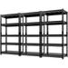 SPBOOMlife Garage Shelving 72 Shelves Heavy Duty Adjustable 5-Tier Metal Shelves for Basement Shelving Utility Rack 72 H*31.5 W*16.5 D