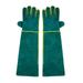 Cowhide Work Gloves Animal Handling Control Bite Tear Resistant Protection Gloves 60cm