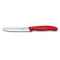 Victorinox Swiss Classic Utility Knife 4.3 Inch Wavy Edge Round Tip - Red