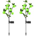olkpmnmk Solar Lights Outdoor Led Lights 2PCS Solar Garden Lights Outdoor Solar Pear Tree LED Lights With Large Power Capacity Park Stake Lights For Patio Yard Walkway Nig Garden Decor Outdoor Lights