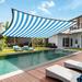 BAILANku Sun Shade Canopy Outdoor Rectangle Shade Sun Protection Waterproof Rectangle Sun Shade Sail Canopy for Patio Garden Carport Outdoor Facility