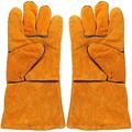 1 Pair Outdoor Grill Gloves Heat Resistant BBQ Oven Gloves Forearm Protector for Baking