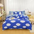 Pretxorve Duvet Cover Single Size Duvet Cover Set with Buttons Closure Ultra Sofct Washed Microfciber Bedding Comforter Cover with 2 Pillowcases for All Season Blue