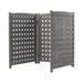 M optimized Air Conditioner Fence Screen Outside with 3 Panels U-shaped Conditioner Outdoor Privacy Screen Fence for Trash Can and Pool Pump