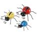 Artificial Ladybug Fake for Decoration Wall Kids Room Bling Bedroom Wrought Iron Decorations 3 Pcs