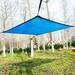 PFFRIZ 1PC Bule Sun Shade Sail Rectangle Shade Net Shade Cloth with 8M Rope Breathable Rectangle Shade Canopy Outdoor Sunshade for Patio Garden Pergola Cover Canopy(B-6.56x13.12FT)