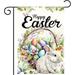 Easter Egg Bunny Garden Flag Easter Garden Flags 12x18 Double Sided The Flower Yard Is Decorated With Outdoor Flags Easter Yard Flag Easter Garden Flags for Outside