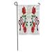 KDAGR Rose and Snake Mirror Bouquet for Printed Product Floral Graphic Garden Flag Decorative Flag House Banner 12x18 inch