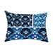 Simply Daisy 14 x 20 Free Spirit Navy Blue Decorative Abstract Outdoor Throw Pillow