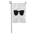 LADDKE Accessory Sunglasses Black Cool Elegance Eyeglasses Glasses Hipster Modern Garden Flag Decorative Flag House Banner 28x40 inch