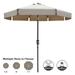 ABCCANOPY 7.5ft Outdoor Market Patio Umbrella with Push Button Tilt 8 Ribs 13+Colors Khaki