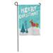 LADDKE Christmas Cute Dachshund in Santa Hat and Knitted Sweater Holiday Garden Flag Decorative Flag House Banner 28x40 inch