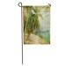 LADDKE Blue Hawaii Tropical Beach Retro Styled Vintage Palm Tree Travel Garden Flag Decorative Flag House Banner 12x18 inch
