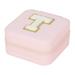 LIANGP Beauty Products Personalized Women s Jewelry Box Travel Jewelry Box English Alphabet Flower Jewelry Makeup Bag Gifts For Women Gifts For Friends Beauty Tools