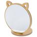 Wooden Vanity Mirror Cute Kids Desk Girls Makeup Compact Portable Child