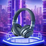 MERILER Bluetooth Headphones Over Ear 90 Hours Playtime Wireless Headphones with 3 EQ Modes Noise Isolating HiFi Stereo Headphones with Deep Bass Microphone Soft Earpads for Cellphone/PC