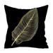 Chaolei Throw Pillow Case Cushion Cover Home Decorative Gold Printed Polyester Pillow Case Cover Sofa Cushion Cover Home Decor for Farmhouse Decor Room Bedroom Sofa Chair Car
