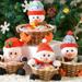 Happy Date Candy Basket Christmas Desktop Decoration Children Candy Basket Christmas Decoration Candy Box Ornament Large Gingerbread Man