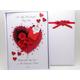 Luxury Handmade Personalised Valentines Card Ruby Anniversary Husband Wife Friend Girlfriend Boyfriend Red Gift Box 3D Greeting Folded