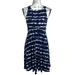 Athleta Dresses | Athleta Women's Sleeveless Dress Santorini Thera Blue White Tie Dye Size S | Color: Blue/White | Size: S