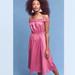 Anthropologie Dresses | Anthropologie Maeve “Mona” Off The Shoulder Dress Fuchsia Size Medium Nwt | Color: Pink | Size: M