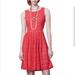 Anthropologie Dresses | Anthropologie Postmark Dress Sunstream Eyelet Red Boho Prairie Cutout | Color: Orange/Red | Size: Xs