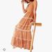 Free People Dresses | Free People Women's Midnight Dance Print Maxi, Rust Combo | Color: Brown | Size: M