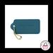 Coach Accessories | 2.5" Coach New York Blue Apple Leather Brass Key Fob Bag Charm Keychain Hang Tag | Color: Blue/Gold | Size: Os