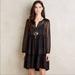Anthropologie Dresses | Anthropologie Vanessa Virginia Sheer Lace Black Boho Long Sleeve Dress Size 0 | Color: Black | Size: 0