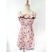 Anthropologie Dresses | Anthropologie Eloise Pink Black Bows Ruffled Bows Small Dress Chemise | Color: Pink | Size: S